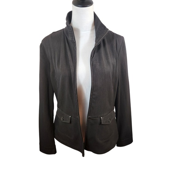 Lole Womens Explorer Jacket Size 12 Full Zip Up Pockets Collared Gray - Picture 1 of 11